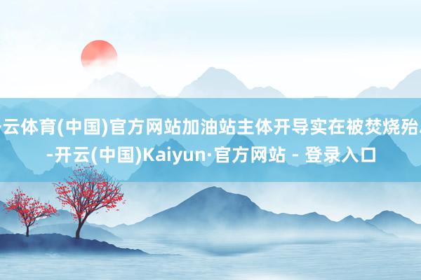 开云体育(中国)官方网站加油站主体开导实在被焚烧殆尽-开云(中国)Kaiyun·官方网站 - 登录入口