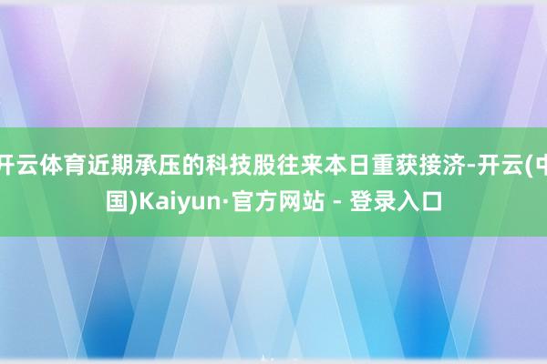 开云体育 近期承压的科技股往来本日重获接济-开云(中国)Kaiyun·官方网站 - 登录入口